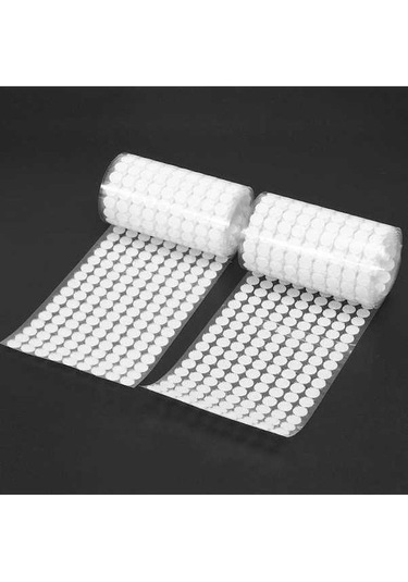 Pazly Kendinden Yapışkanlı Velcro Disk, Güçlü Yuvarlak Para Kancaları, 10/15/20mm, 1000 Çift Paket