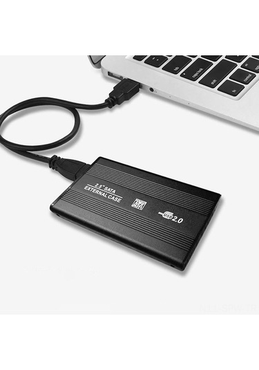 Maiyame 2.5 İnç Sata Dış Hdd Kutusu, Usb 2.0, Alüminyum Kasa, 480mbps, Windows/mac Uyumlu, Siyah Ssd/hdd Desteği