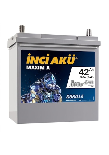 İnci Maxim A Gorilla 42 Ah 360 Sae Akü-yerinde Montaj