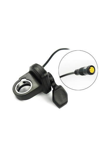 Suntek Elektrikli Bisiklet Thumb Throttle E-bike Hızlandırıcı Siyah