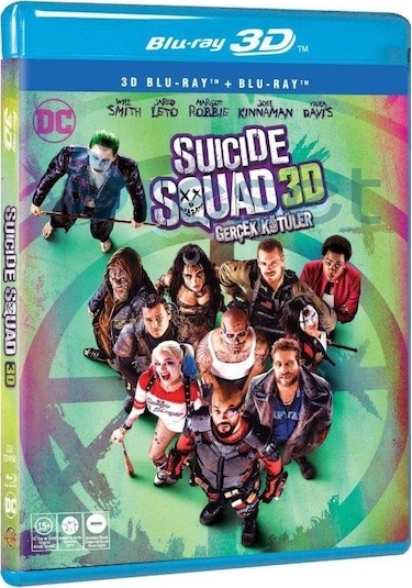 Suicide Squad - Gerçek Kötüler 3D+2D Blu-Ray Combo 2 Disk