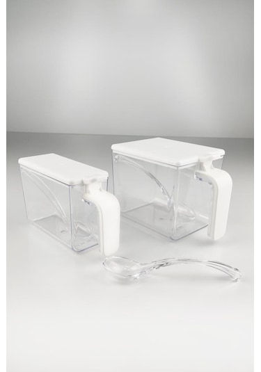 Herevin Sekizli Standlı Baharatlık Seti Beyaz - 161280-813 Beyaz