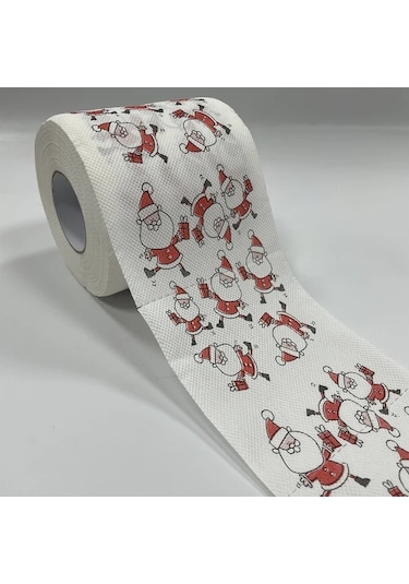 Gateesat Noel Geyik Desenli 3 Katlı Yumuşak Tuvalet Kağıdı 1 Rulo