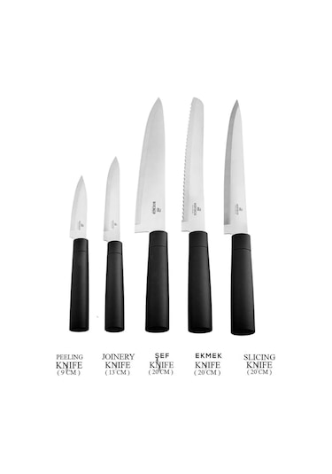 Karaca  Roscar Inox Standlı 6 Parça Bıçak Seti