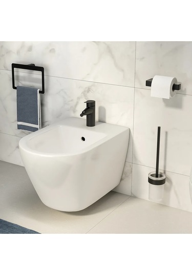 Pirenei Havluluk, Yuvarlak, 23cm - Mat Siyah Mat Siyah