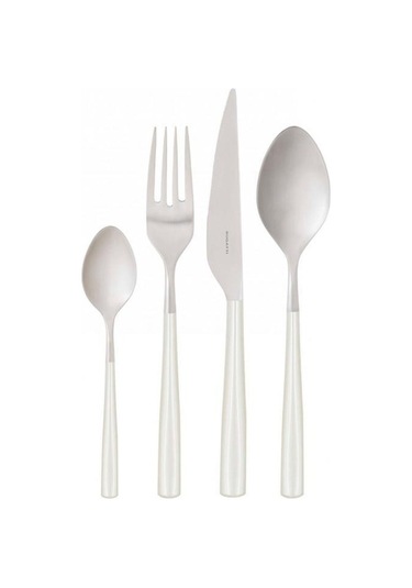 Bugatti Athena Ivory Pearl Inox 24 Parça Çatal Bıçak Seti