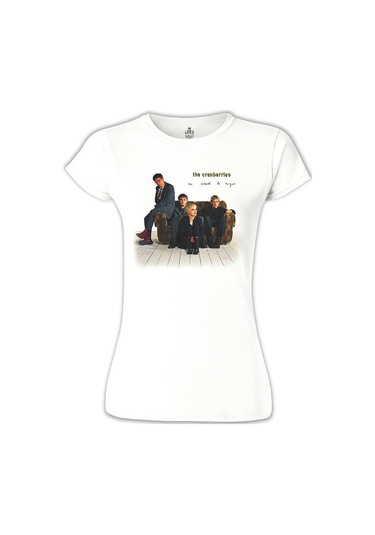 The Cranberries Beyaz Kadın Tshirt 001