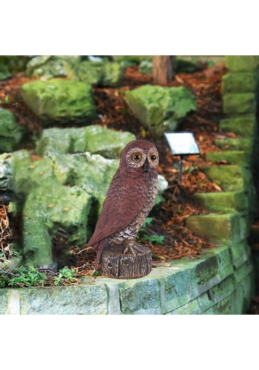 Homyl Sahte Baykuş Korkuluk Heykeli Yard Için Kuşları F