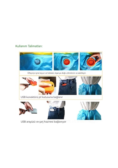 Lıcorıce Parti Karikatür Kostümü-yetişkin Şişme Pikachu Hava Pompası İle