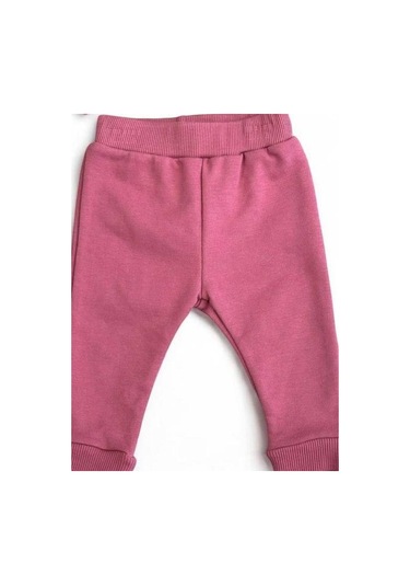 Cantoy Kız Bebek Çocuk Dantelli Eşofman Takım-15109 Mürdüm