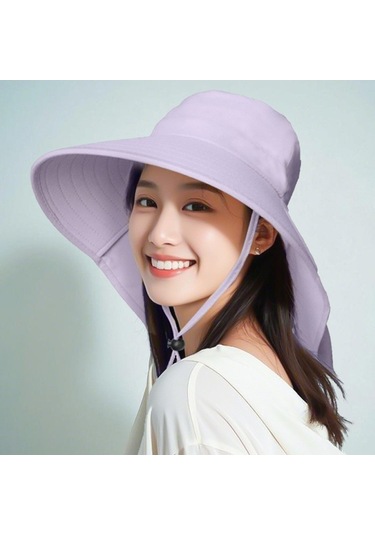 Yazın Kullanım İçin Suya Dayanıklı Hızlı Kuruyan Geniş Kenarlı Balıkçı Şapkası, Çıkarılabilir Uv Koruma Özellikli Güneş Siperliği İle Rahat Ve Pratik Outdoor Aksesuar Mor
