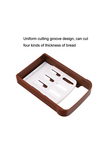 Sones Ev Pişirme Aracı Ekmek Somun Tost Mutfak Dilimleyici Kesici Kahverengi