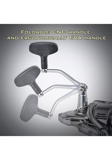 Maoyaya Leofıshıng Se2000 Paslanmaz Çelik Şaftlı Düzgün Dönen Balık Olta Makinası, Alüminyum Makara İle Yüksek Performans Balık Avı