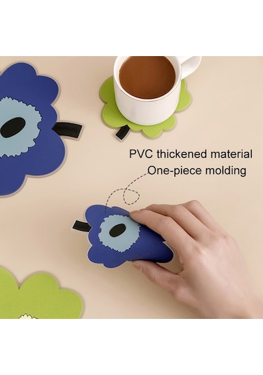 Sones 2 Adet / Set Ev Yaprak Isı Yalıtım Matı Mutfak Yüksek Sıcaklığa Dayanıklı Pişirme Yer Matları, Stil: Sarı Büyük Diğer