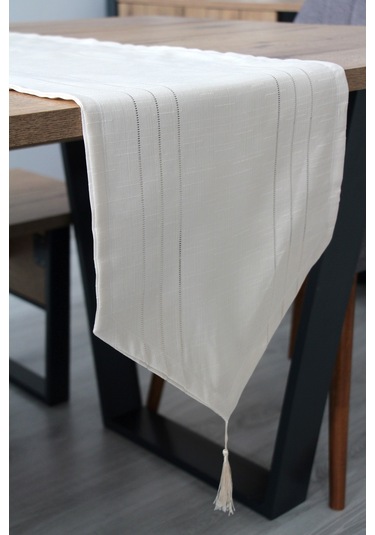 Colber Düz Keten Tek Runner 35 X 140