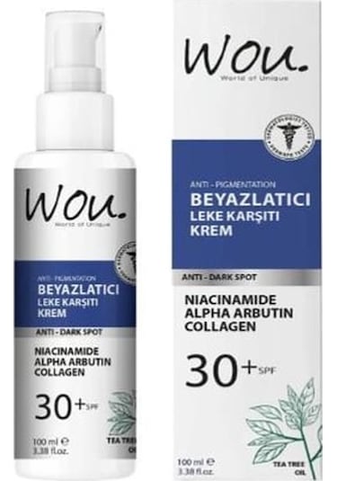 Wou Leke Karşıtı Beyazlatıcı Krem SPF30+ 100 ML