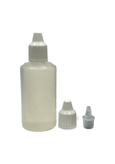 100ml Pe Aseton Şişesi, 24 Adet, Plastik Damlacıklı Şişe, Damlatmalı Şişe