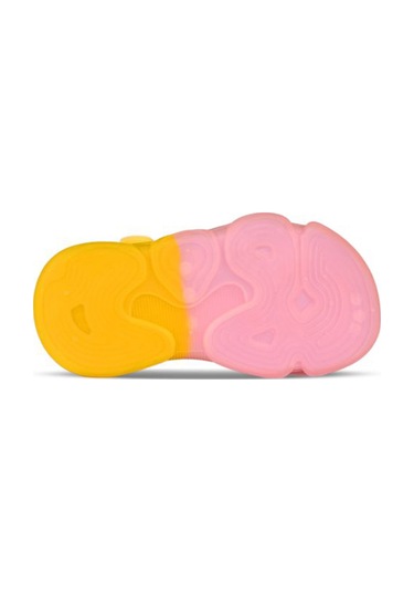 Vicco Laura Cırtlı Hafif Taban Kız Çocuk Sandalet 321.24y.223 Sarı - Pudra