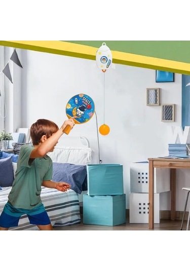 Ganzhoushop Tenisi Tenis Raket Mini Mavi Masa Eğitmeni Badminton Asılı Ambition Uq Profesyonel Antrenman Ekipmanı Mavi