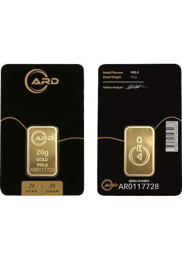 Ard 20 Gr 995 24 Ayar Külçe Altın