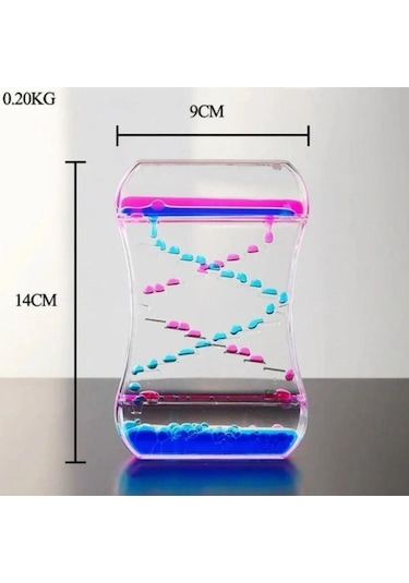 Hediyelik Sıvı Kum Saati Masa Dekoru 1 Adet