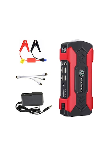 Geeksen 12v 200a Araba Atlama Marşı Taşınabilir Güç Bankası Başlatma Cihazı Dizel Benzin 10000mah Araba Şarj