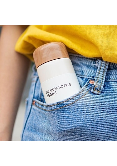 Pazly Yeşil 250/150 Ml Paslanmaz Çelik Termos Kupa Kahve Süt Kupası Taşınabilir Seyahat Kupası Yeşil