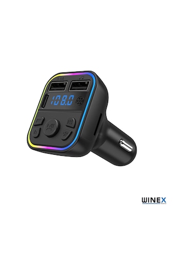 Winex G39 Fmhandsfree Bluetooth Modülatörmp3 Type-c Araçşarjaleti