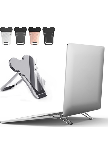 Sones 2 Adet Metal Katlanabilir Dizüstü Bilgisayar Standı Braketi Kararma
