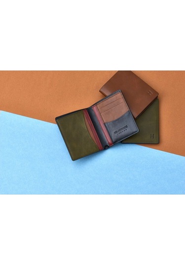 Dayton Erkek Siyah Plus Color Deri İnce Tasarım Çok Bölmeli Rfid Korumalı Cüzdan Siyah