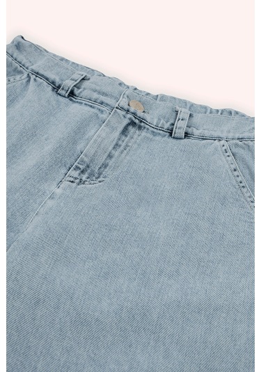 Panço Erkek Çocuk Rahat Kesim Denim Pantolon Mavi