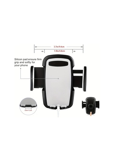 Primepickings Siyah Yapışkanlı Güçlü Emişli Duda Araç Için Akıllı Telefon Tutucu