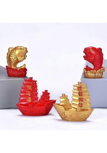 Mini Reçine Servet Ağacı Çin Altın Külçe Ev Ofis Masası Manzara Süsü Qinhai2