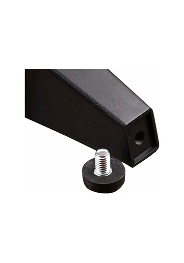 Flybuy 4 Parça Alüminyum Metal Kanepe Dolap Masa Ayakları, Siyah, 80mm, Mobilya Yükseltme Ayağı -