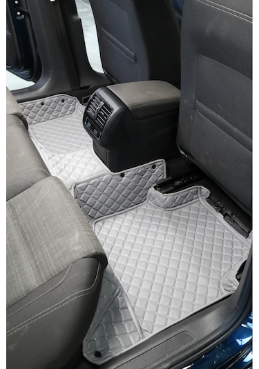 Hyundaı Accent Era 2006-2012 Açık Gri 8d Diamond Premium Havuzlu Deri Oto Paspas