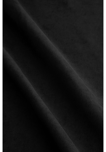 Kadife Dokulu Siyah Masa Örtüsü Zengin Renk Seçenekli Siyah