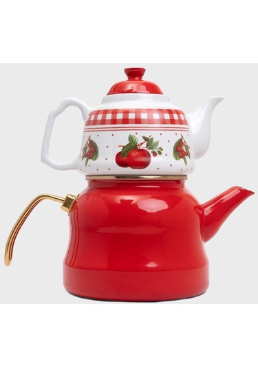 Mlrcyd-0002 Miss Betty 2.6 Lt Emaye Porselen Demlikli Çaydanlık 001