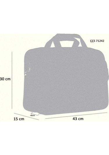 Ççs Ççs71242 Unisex Laptop & Evrak Çantası Gri