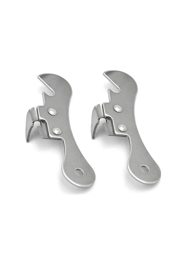 Sones 2 Adet Paslanmaz Çelik Şişe Açacağı Konserve Açacağı Çok İşlevli Mutfak Aleti Çelik