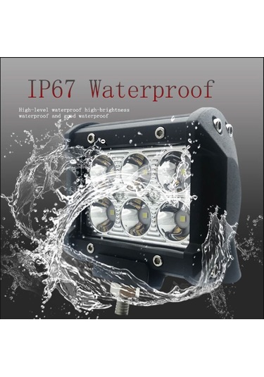 Offroad Sis Çalışma Lambası Turuncu Beyaz Cakar Modlu 12 Led 18w