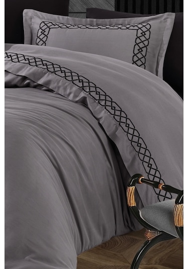 Nazik Home Vienza Antrasit Nevresim Takımı Çk