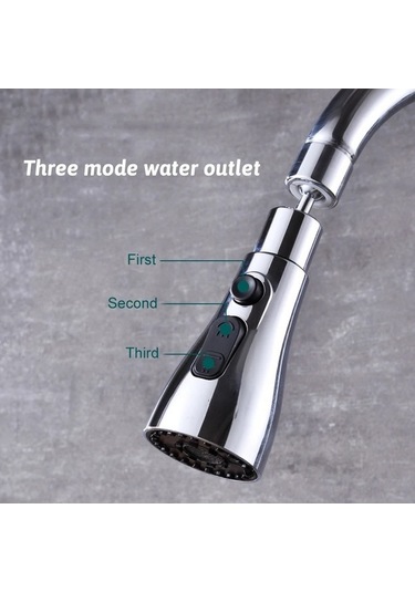 Ambition Mutfak Banyo Dokunun Musluk 360 Derece Döner Lavabo A Gümüş