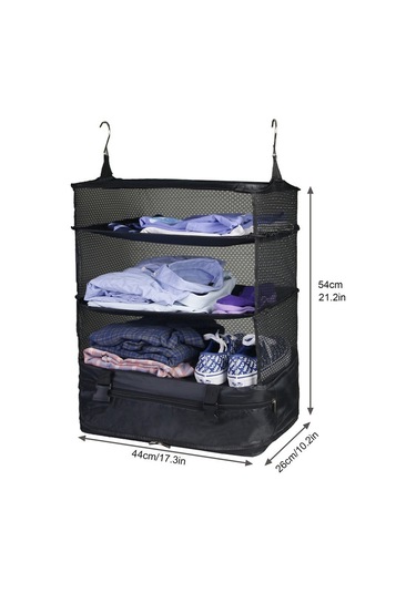 Sones Mtp-780 Büyük Kapasiteli Küçük Katlanabilir Seyahat Giysi Saklama Çantası Siyah