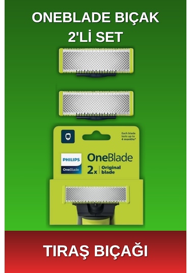 Philips - Qp220/51 Oneblade 2'li Yedek Bıçak