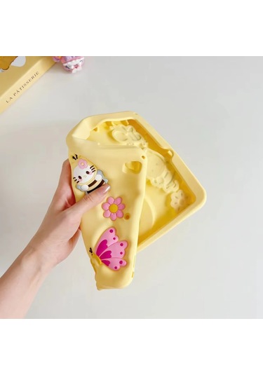 Apple Ipad 8. Ve 9. Nesil 10.2 Inç 2020 / 2021 Uyumlu Kedi Kılıf Standlı Eğlenceli Koruma Yellow