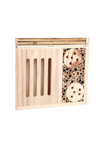 Ximistore9 B-tip Kestane Ağacı Böcek Yuvası, Bahçe İçin Faydalı Böcek Barınma Ve Dekorasyon Kutusu