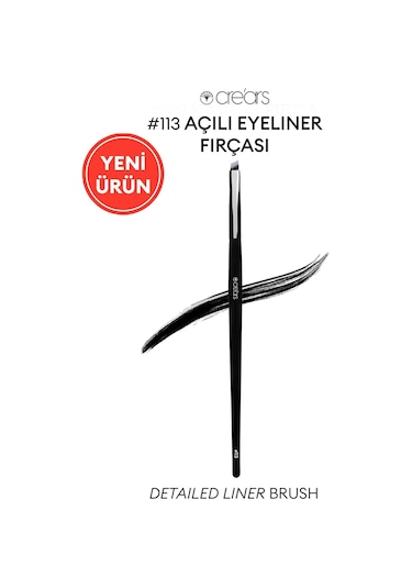 Açılı Eyeliner Fırçası Cre'ars Detailed Liner Brush 113