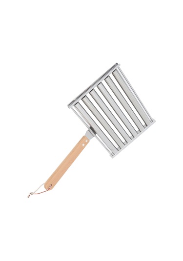 Skycity Çelik Paslanmaz Sosis Döndürücü Rafı, 6 Çubuklu Orta Boy, Ahşap Kollü, 4 İğne İçeren, Partiler Ve Kamp İçin Taşınabilir Izgara Aleti Diğer