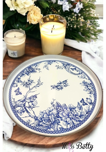 Blue Life Emaye Sunum Tepsisi