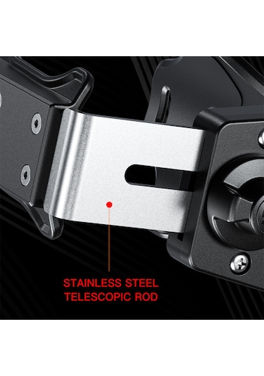 Hombey Güçlü Klemli Alüminyum-nilon Su Şişesi Tutucu - Bisiklet, Motosiklet, Elektrikli Araçlar İçin Uyumlu, 50-90mm Çaplı Şişelerle Uyumlu Siyah